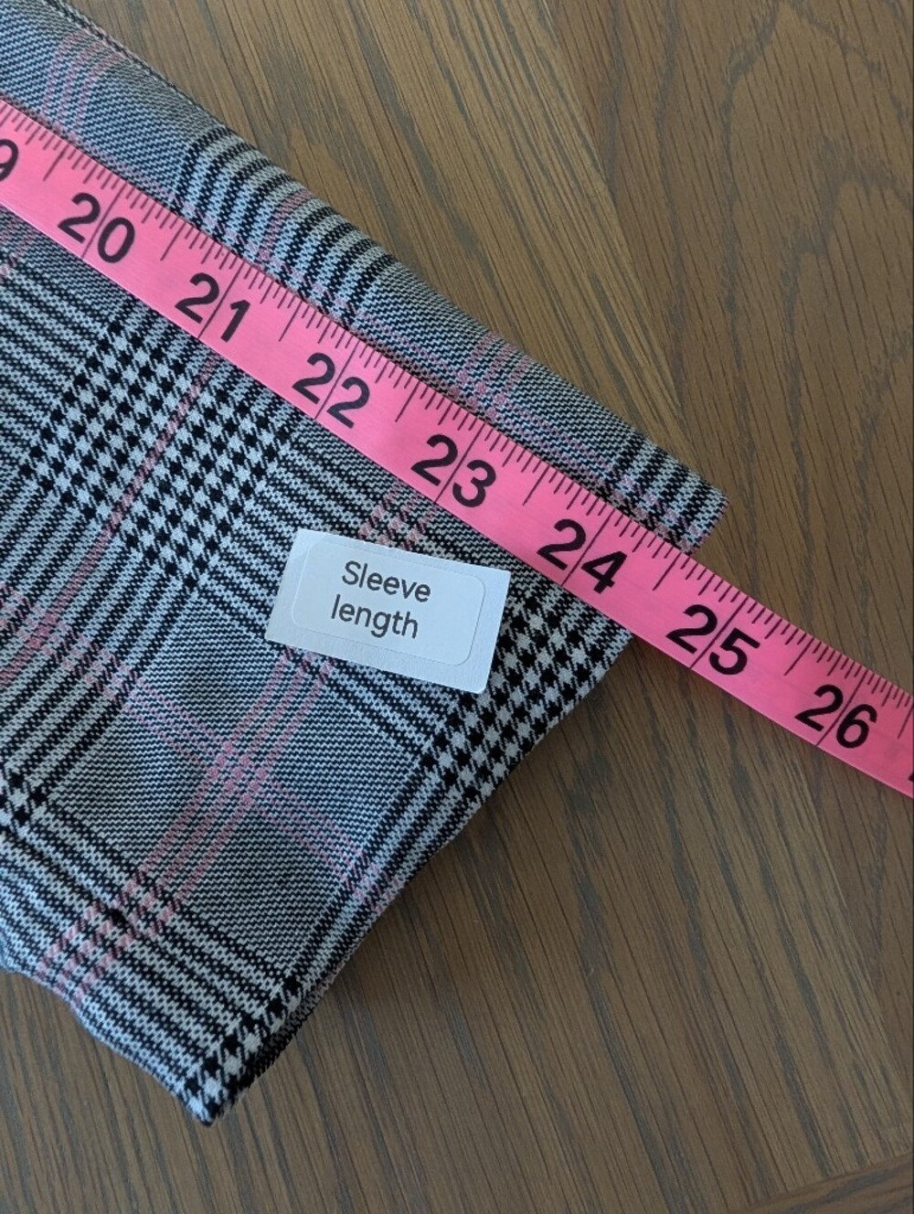 Worthington XXL Plaid Blazer NWT Pink Gray Black Menswear Inspired - Picture 10 of 10